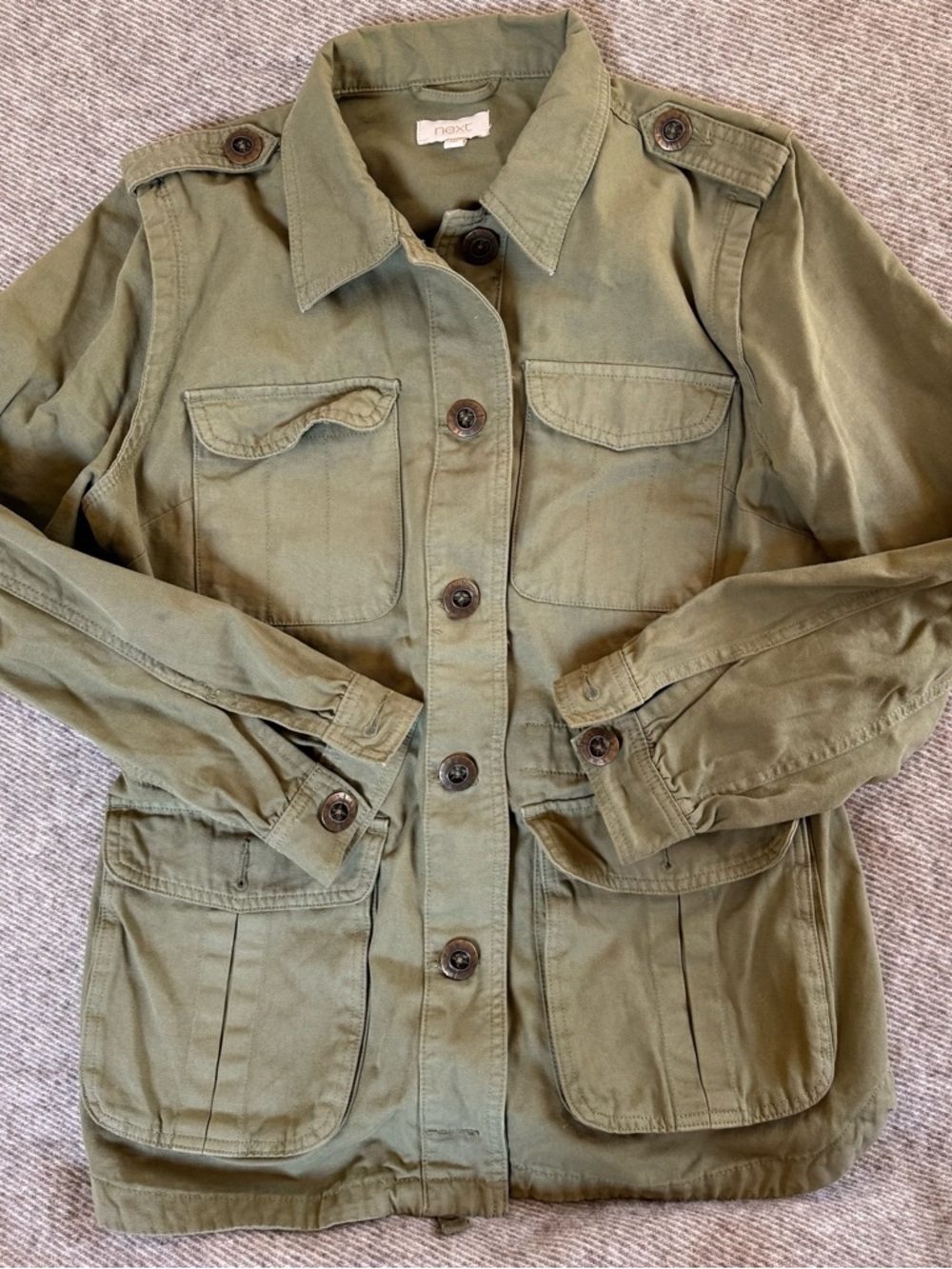 Next (UK) Olive Green Military Utility Jacket for Women